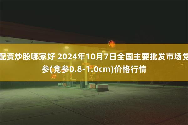 配资炒股哪家好 2024年10月7日全国主要批发市场党参(党参0.8-1.0cm)价格行情